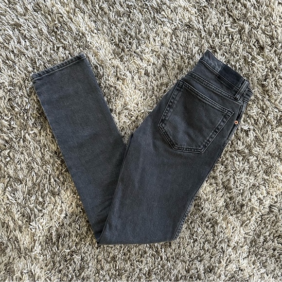 ZARA Slim Full Length Washed Black/Gray Jeans - Picture 1 of 6